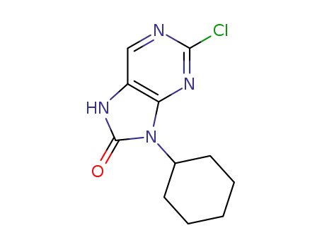 2-chloro-9-cyclohexyl-7,9-dihydro-8H-purin-8-one
