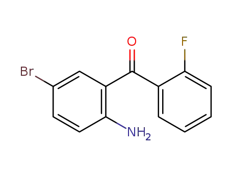 Molecular Structure of 1479-58-9 (2-Amino-2'-fluoro-5-bromobenzophenone)