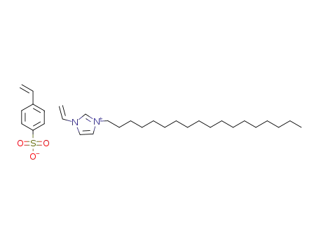 1-vinyl-3-octadecylimidazolium p-styrenesulphonate