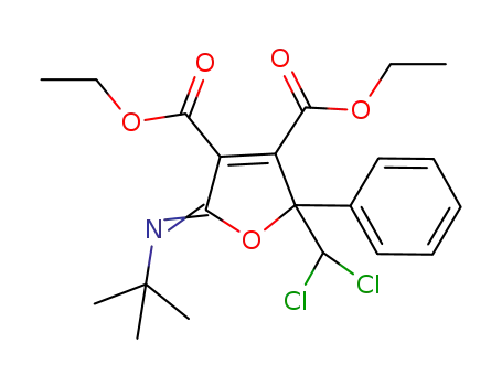 diethyl 5-(tert-butylimino)-2-(dichloromethyl)-2-phenyl-2,5-dihydrofuran-3,4-dicarboylate