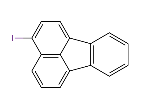 Molecular Structure of 63277-99-6 (Fluoranthene, 3-iodo-)