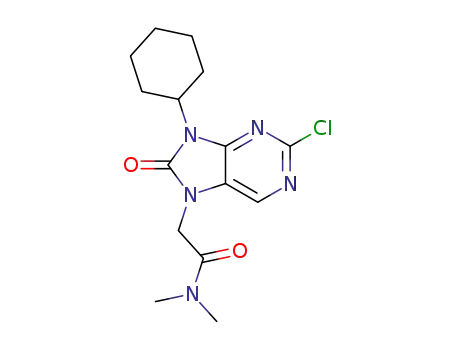 2-(2-chloro-9-cyclohexyl-8-oxo-8,9-dihydro-7H-purin-7-yl)-N,N-dimethyl acetamide