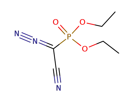 Molecular Structure of 59463-50-2 (Phosphonic acid, (cyanodiazomethyl)-, diethyl ester)