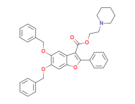 2-(piperidin-1-yl)ethyl 5,6-bis(benzyloxy)-2-phenylbenzofuran-3-carboxylate