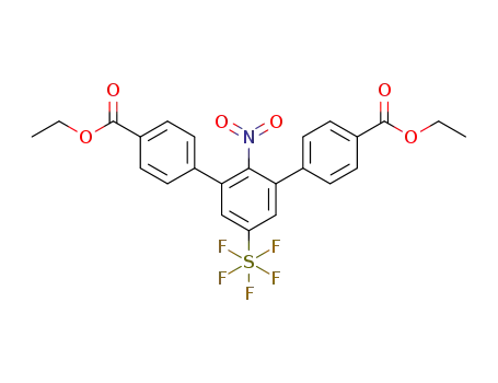 diethyl 5'-(pentafluorothio)-2'-nitro-[1,1':3',1''-terphenyl]-4,4''-dicarboxylate
