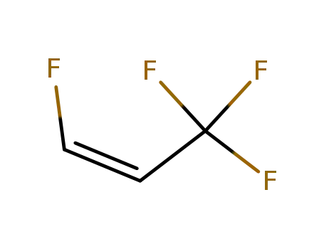 Molecular Structure of 29118-25-0 (1-Propene, 1,3,3,3-tetrafluoro-, (1Z)-)
