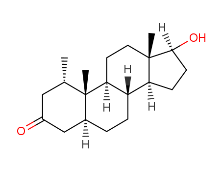 1424-00-6,Mesterolone,5a-Androstan-3-one, 17b-hydroxy-1a-methyl- (6CI,7CI,8CI);17b-Hydroxy-1a-methyl-5a-androstan-3-one;1a-Methyl-17b-hydroxy-5a-androstan-3-one;1a-Methyl-5a-dihydrotestosterone;Androviron;Mesteranum;Mestoranum;NSC 75054;Proviron;Provirone 25;SH 723;Testiwop;