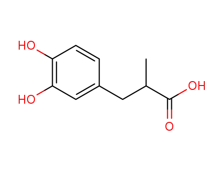 Molecular Structure of 53832-94-3 (α-Methyl-3,4-dihydroxyphenylpropionic Acid)