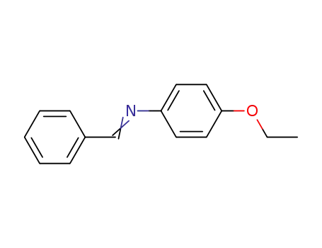 Molecular Structure of 15484-91-0 (Benzenamine, 4-ethoxy-N-(phenylmethylene)-)