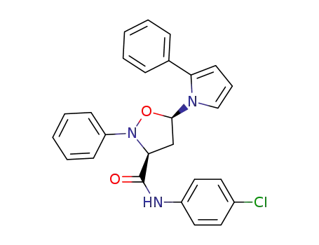 N-(4-chlorophenyl)-2-phenyl-5-(2-phenyl-1H-pyrrol-1-yl)isoxazolidine-3-carboxamide