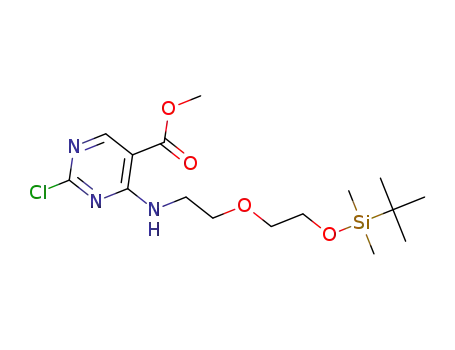 methyl 4-((2-(2-((tert-butyldimethylsilyl)oxy)ethoxy)ethyl)amino)-2-chloropyrimidine-5-carboxylate