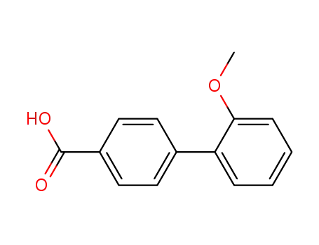 Molecular Structure of 5728-32-5 (2'-METHOXY-BIPHENYL-4-CARBOXYLIC ACID)