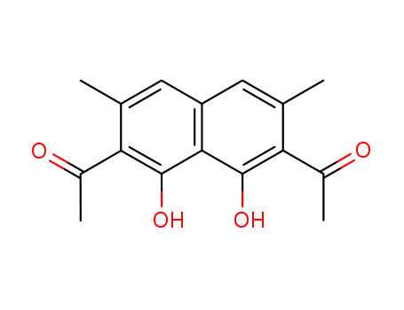 2,7-diacetyl-1,8-dihydroxy-3,6-dimethylnaphthalene