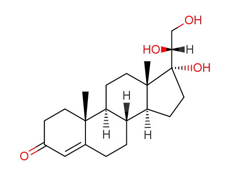 Molecular Structure of 128-19-8 (4-Pregnene-17,20beta,21-triol-3-one)