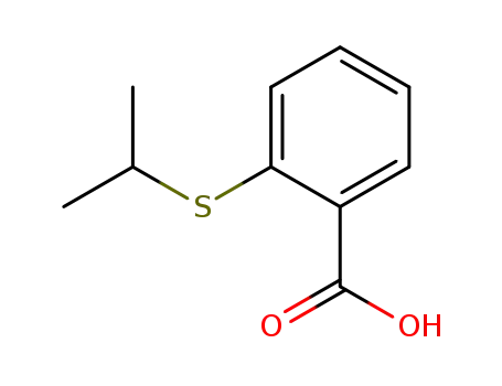 Molecular Structure of 41394-95-0 (2-(Isopropylsulfanyl)benzoic acid)