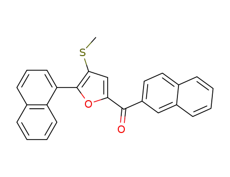 (4-(methylthio)-5-(naphthalen-1-yl)furan-2-yl)(naphthalen-2-yl)methanone