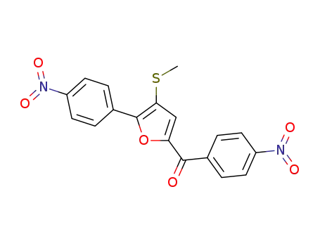 (4-(methylthio)-5-(4-nitrophenyl)furan-2-yl)(4-nitrophenyl)methanone