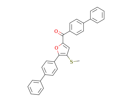 [1,1'-biphenyl]-4-yl(5-([1,1'-biphenyl]-4-yl)-4-(methylthio)furan-2-yl)methanone