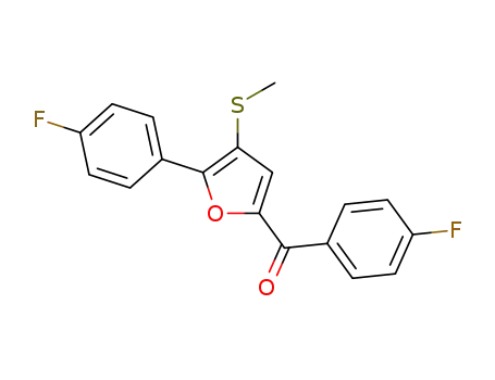 (4-fluorophenyl)(5-(4-fluorophenyl)-4-(methylthio)furan-2-yl)methanone
