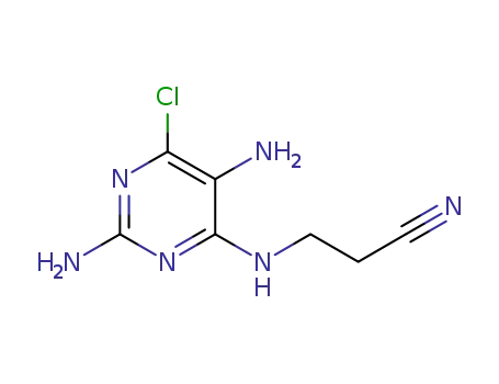 3-((2,5-diamino-6-chloropyrimidin-4-yl)amino)propanenitrile
