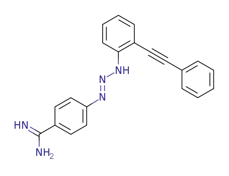 (E)-4-(3-(2-(phenylethynyl)phenyl)triaz-1-enyl)benzimidamide
