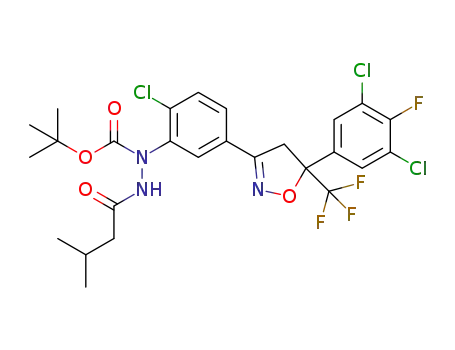 tert-butyl N'-isovaleryl-N-{2-chloro-5-[5-(3,5-dichloro-4-fluorophenyl)-5-trifluoromethyl-4,5-dihydroisoxazol-3-yl]phenyl}carbazate