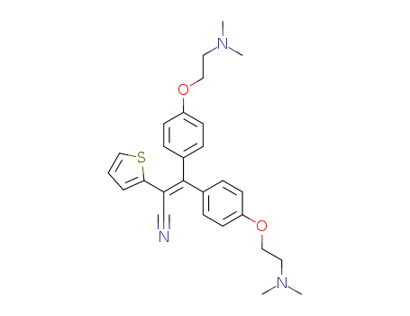 3,3-bis(4-(2-(dimethylamino)ethoxy)phenyl)-2-(thiophen-2-yl)acrylonitrile