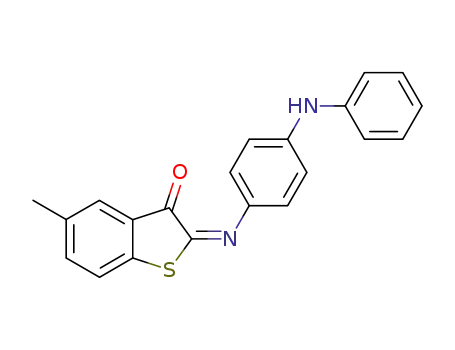 2-(4-anilino-phenylimino)-5-methyl-benzo[b]thiophen-3-one