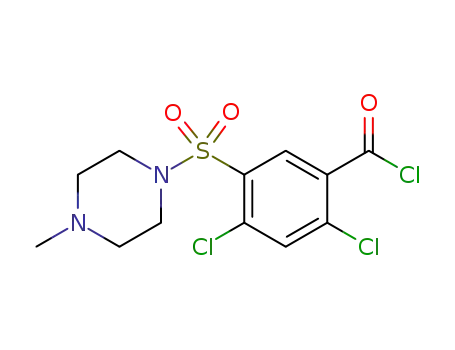 2,4-dichloro-5-[(4-methylpiperazin-1-yl)sulfonyl]benzoyl chloride