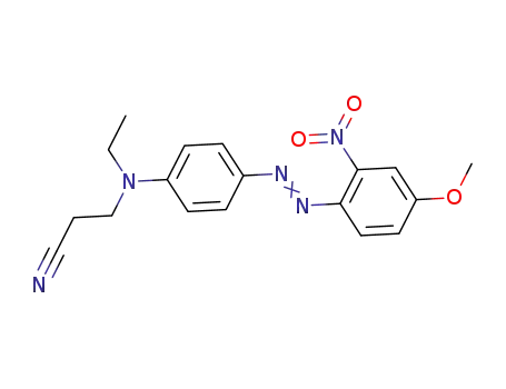 3-(ethyl(4-((4-methoxy-2-nitrophenyl)diazenyl)phenyl)amino)propanenitrile