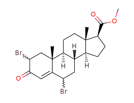 2ξ,6ξ-dibromo-3-oxo-androst-4-ene-17β-carboxylic acid methyl ester