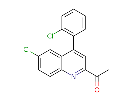 2-acetyl-6-chloro-4-(2'-chlorophenyl)-quinoline