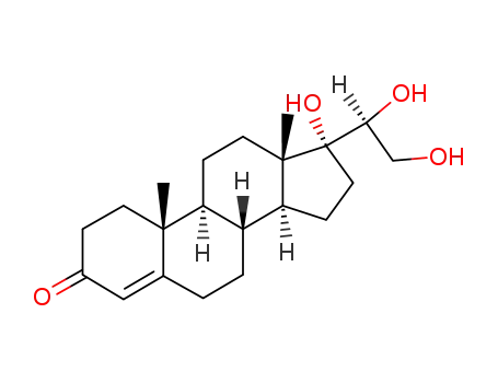 Molecular Structure of 3946-10-9 ((20S)-17,20,21-Trihydroxypregn-4-en-3-one)