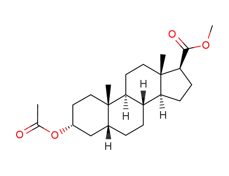 3α-acetoxy-5β-androstane-17β-carboxylic acid methyl ester