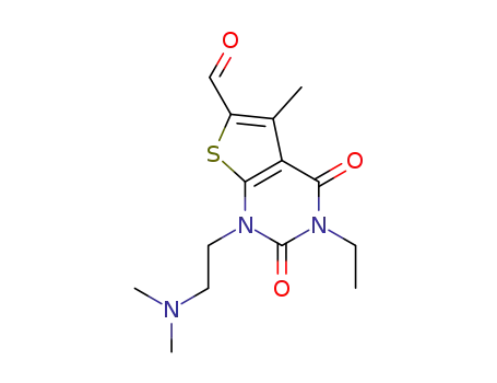 1-[2-(dimethylamino)ethyl]-3-ethyl-5-methyl-2,4-dioxo-1,2,3,4-tetrahydrothieno[2,3-d]pyrimidine-6-carbaldehyde