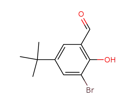 Molecular Structure of 119646-68-3 (3-BROMO-5-TERT-BUTYL-2-HYDROXY-BENZALDEHYDE)