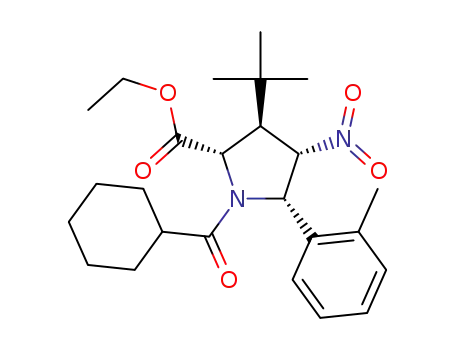 ethyl (2S,3R,4S,5S)-3-(tert-butyl)-1-(cyclohexanecarbonyl)-4-nitro-5-(o-tolyl)pyrrolidine-2-carboxylate
