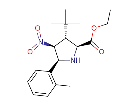 (2S,3R,4S,5S)-ethyl 3-(tert-butyl)-4-nitro-5-(o-tolyl)pyrrolidine-2-carboxylate