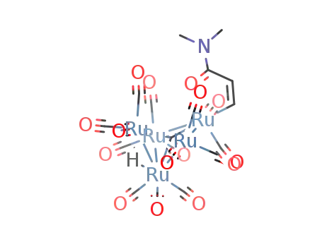 Ru5(μ5-C)(CO)14(η2-O=CNMe2CH=CH)(μ-H)