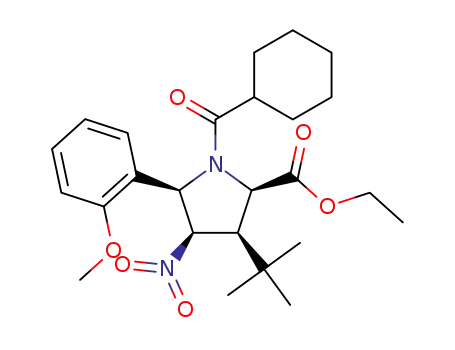 rac-(2R,3S,4R,5R)-ethyl 3-(tert-butyl)-1-(cyclohexanecarbonyl)-5-(2-methoxyphenyl)-4-nitropyrrolidine-2-carboxylate