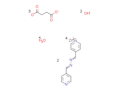 {[Zn4(1,4-bis(4-pyridyl)-2,3-diaza-1,3-butadiene)2(succinate)3(OH)2]·5H2O}n