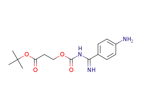tert-butyl 3-((((4-aminophenyl)(imino)methyl)carbamoyl)oxy)propanoate