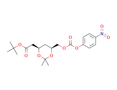 tert-butyl 2-((4R,6S)-2,2-dimethyl-6-((((4-nitrophenoxy)carbonyl)oxy)methyl)-1,3-dioxan-4-yl)acetate
