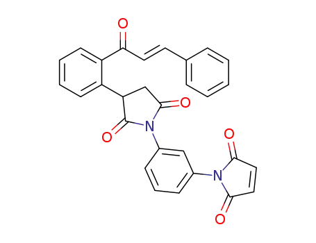 (E)-1-(3-(3-(2-cinnamoylphenyl)-2,5-dioxopyrrolidin-1-yl)phenyl)-1H-pyrrole-2,5-dione