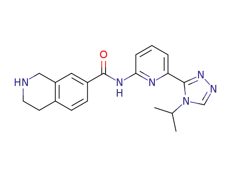 N-(6-(4-isopropyl-4H-1,2,4-triazol-3-yl)pyridin-2-yl)-1,2,3,4-tetrahydroisoquinoline-7-carboxamide