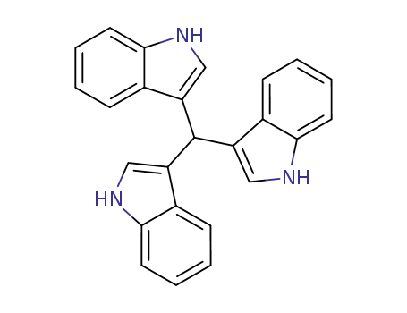 Molecular Structure of 518-06-9 (1H-Indole,3,3',3''-methylidynetris-)