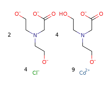 [CoII9(N,N-bis(2-hydroxoethyl)glycinato)4(N,N-bis(2-hydroxoethyl)glycinato)2Cl4]