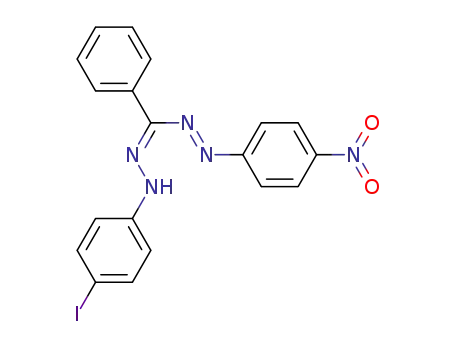 Molecular Structure of 136196-46-8 (5-(P-IODOPHENYL)-1-(P-NITROPHENYL)-3-PHENYLFORMAZAN)