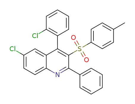 6-chloro-4-(2-chlorophenyl)-2-phenyl-3-tosylquinoline