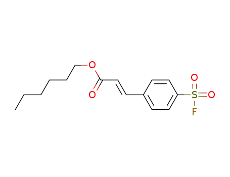 hexyl (E)-3-(4-(fluorosulfonyl)phenyl)acrylate